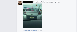 Illustration for article titled Racist girl on car group is racist, gets called out.